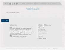 Tablet Screenshot of milletplastics-group.com